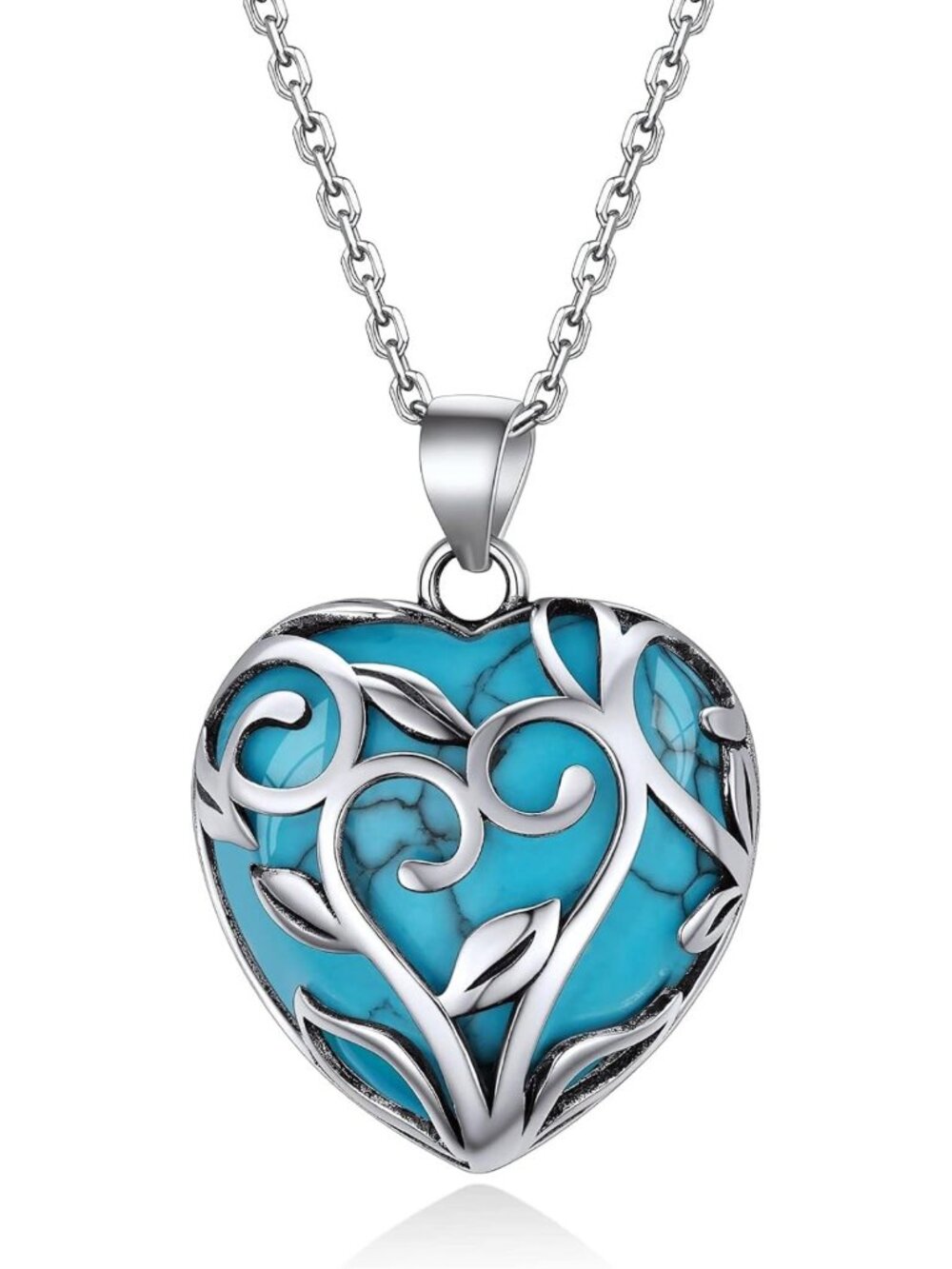 Tree of Life Healing Crystal Necklace with Birthstone Pendant - Vintage Gemstone